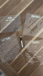 Reusable Acrylic Travel Games Set